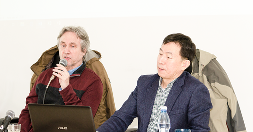 Vladimír Ando a docent Jin Jun Tchienťinské univerzity tradiční čínské medicíny